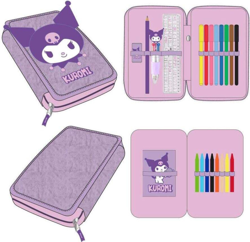 Hello Kitty Kuromi dobbelt penal