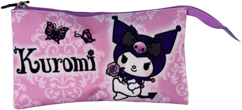 Hello Kitty Kuromi lilla trippelpennal
