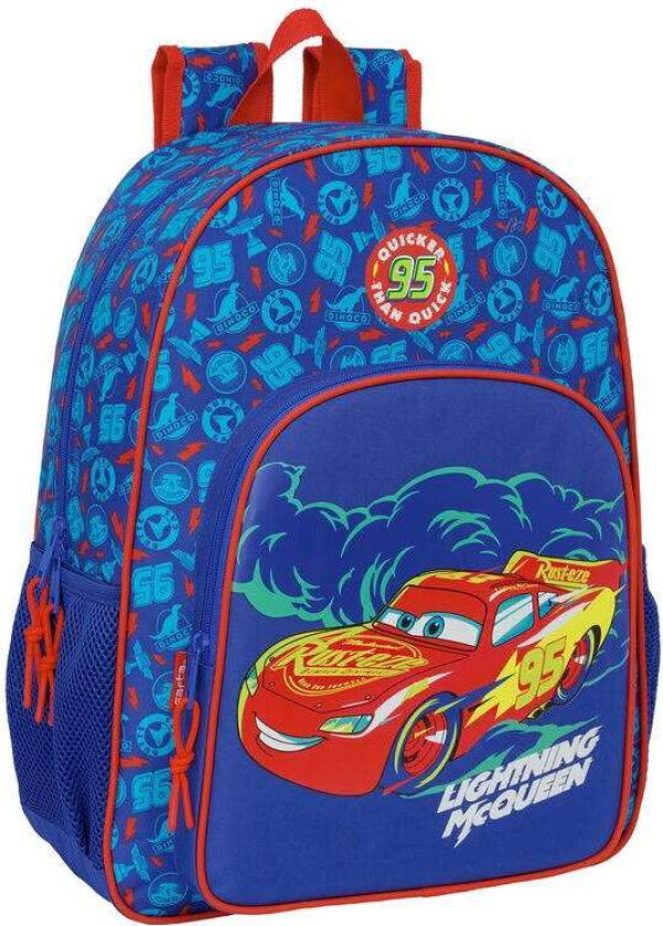 Disney Pixar Cars-ryggsekk – 42 cm, kompatibel med handlevogn