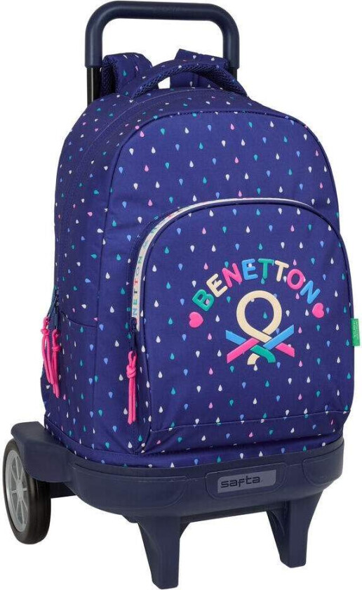 Kompakt 45 cm tralle med avtakbar ryggsekk og lommer