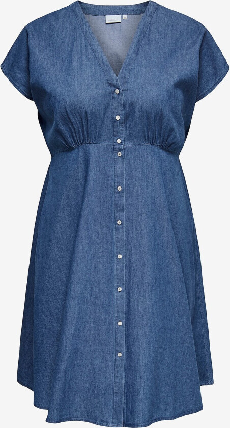 Denimkjole Carnova Azure Blk Dress Wvn - Blå