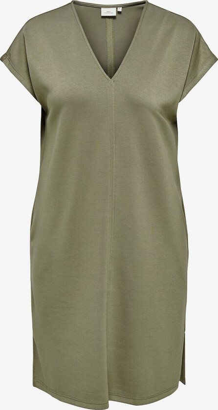 T-shirtkjole carLise Capsleeve V-neck - Grønn