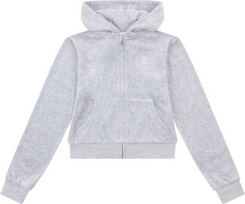 Velour Hettejakke Til Barn, Heather Grey