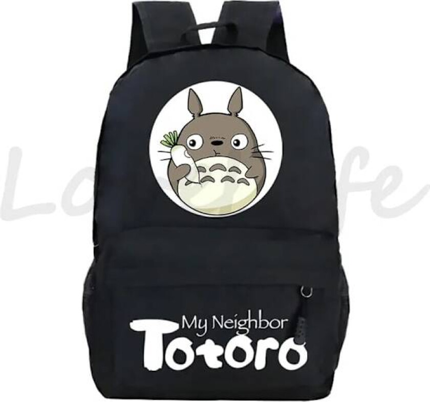 Min Nabo Totoro Ryggsekk Anime Ryggsekk Student Tegneserie Skoleveske stil 1