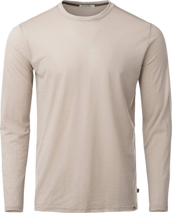 Men's LightWool 180 Crewneck Simply Taupe S, Simply Taupe
