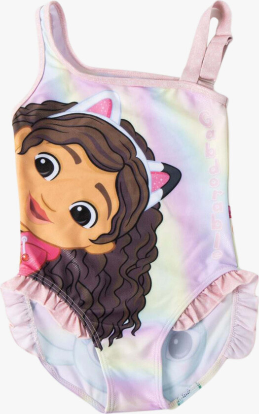 Badedrakt, Rosa, 92-98 - Badetøy - Elastan,Polyester