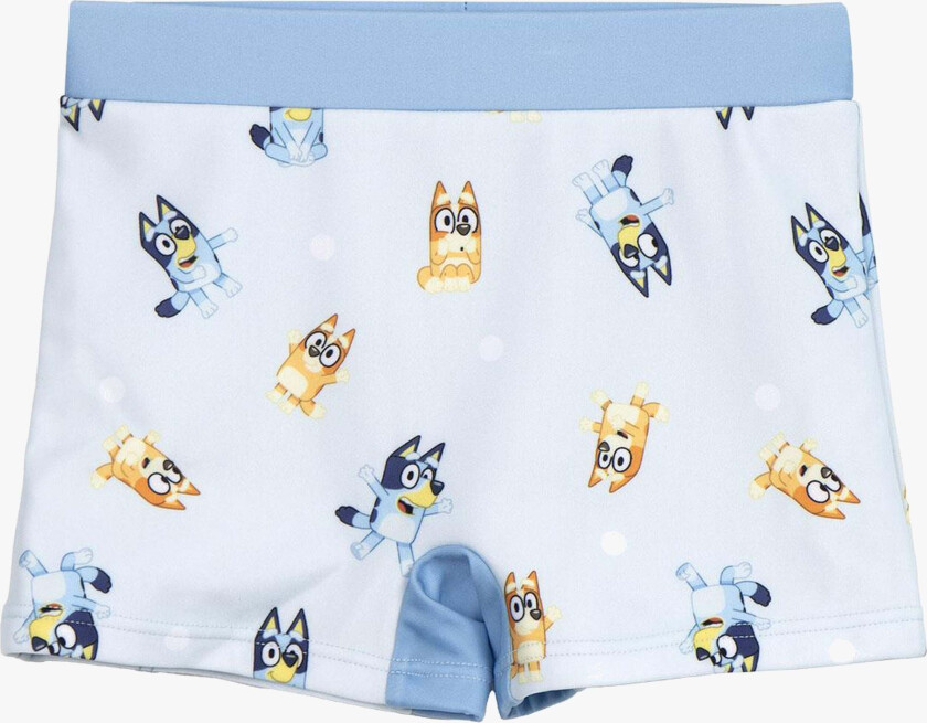 Badeshorts, Lyseblå, 116-122 - Badetøy - Elastan,Polyester