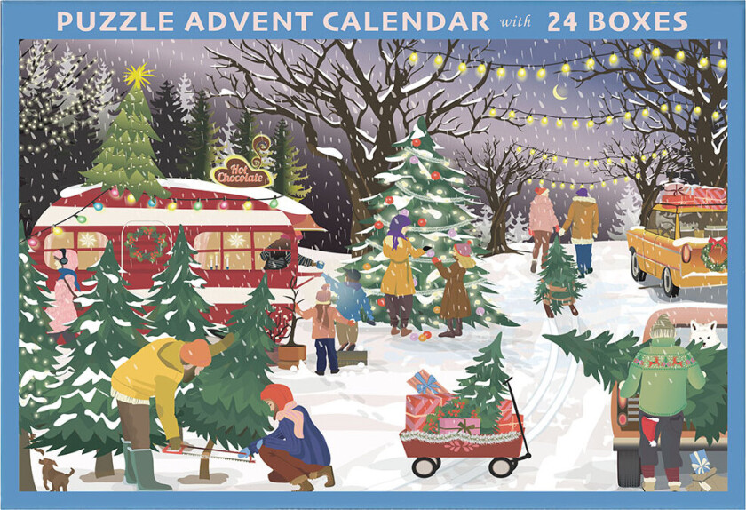 Puslespill Adventskalender - 24 esker - 1000 Brikker - - OneSize - Puslespill
