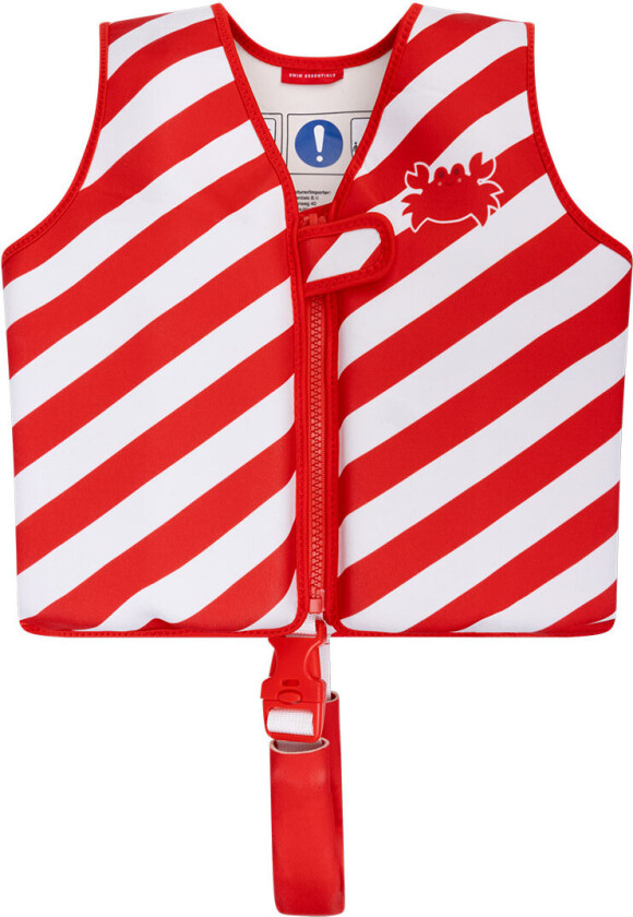 Svømmevest - 19–30 kg - Rød/Hvit Krabbete - - 3-6 år - Svømmevest