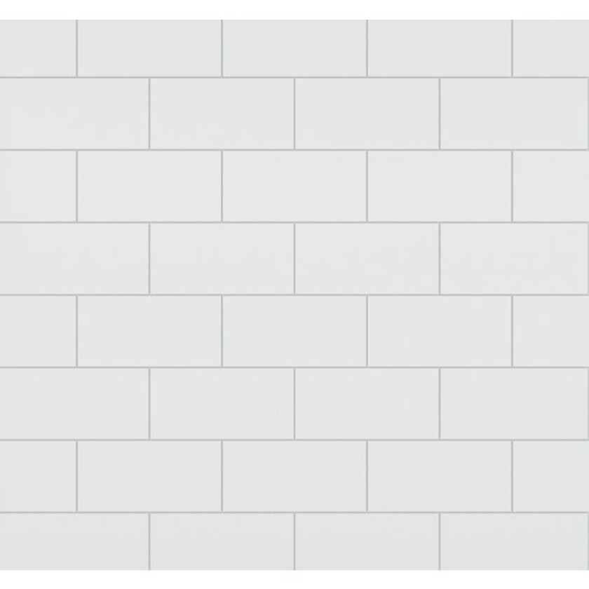 Kjøkkenplate White Slate 4091km70 Subway Tile 10x620x580mm