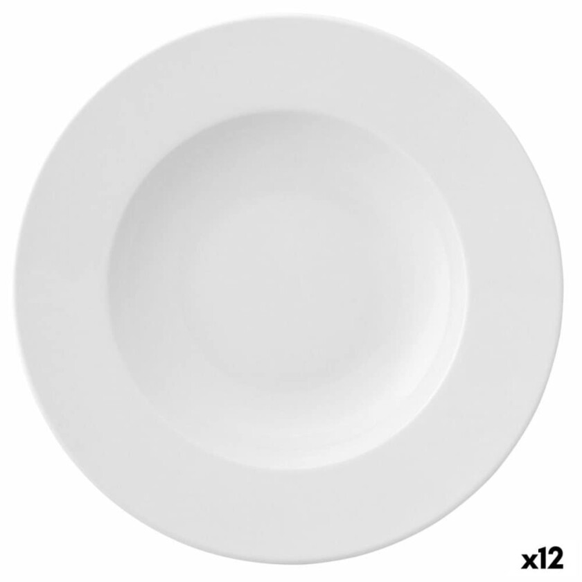 Dyp tallerken Ariane Prime Ceramic White (23 cm) (12 antall)