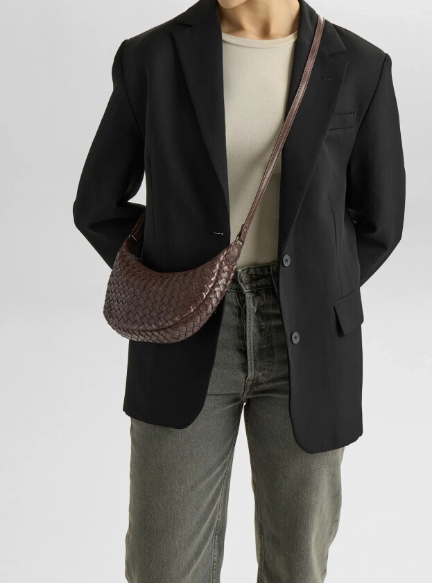 Gabymbg Cross. Bag, Weave - Brown - ONE SIZE