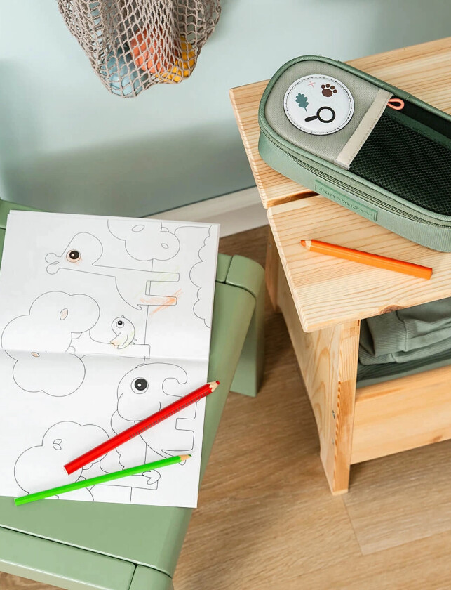 Pencil Case Tiny Trails Green - Green - 22X 10.5X H 6CM