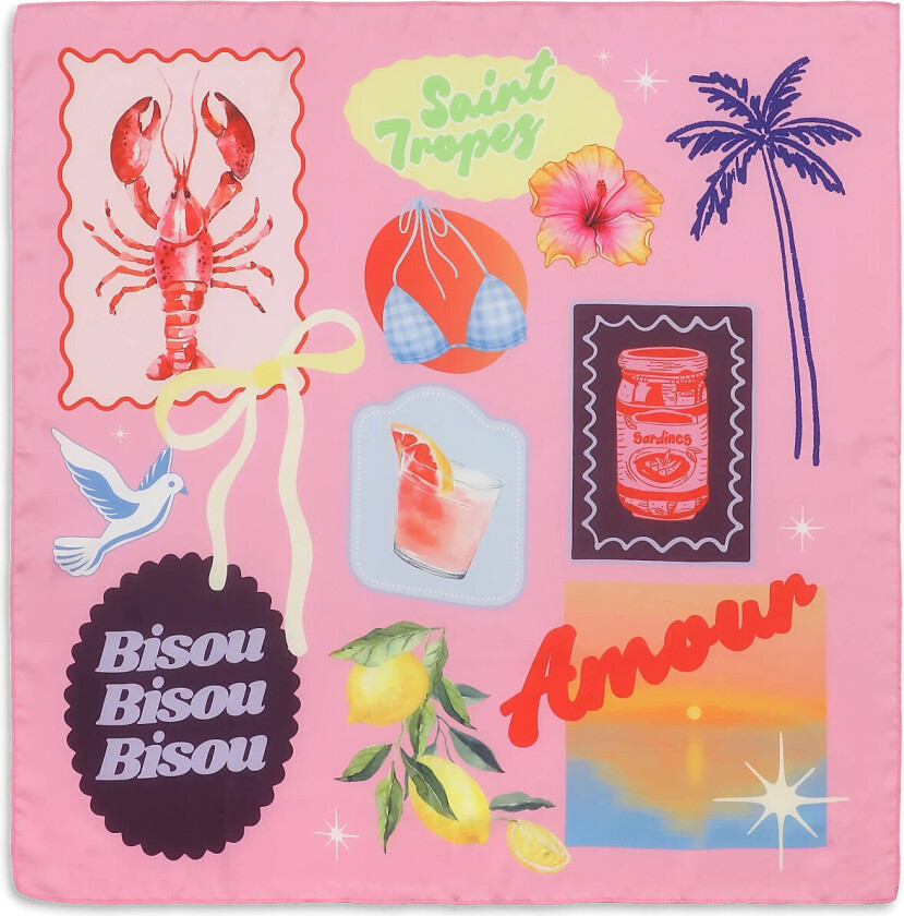 All The Vibes Scarf - Pink - 70X 70