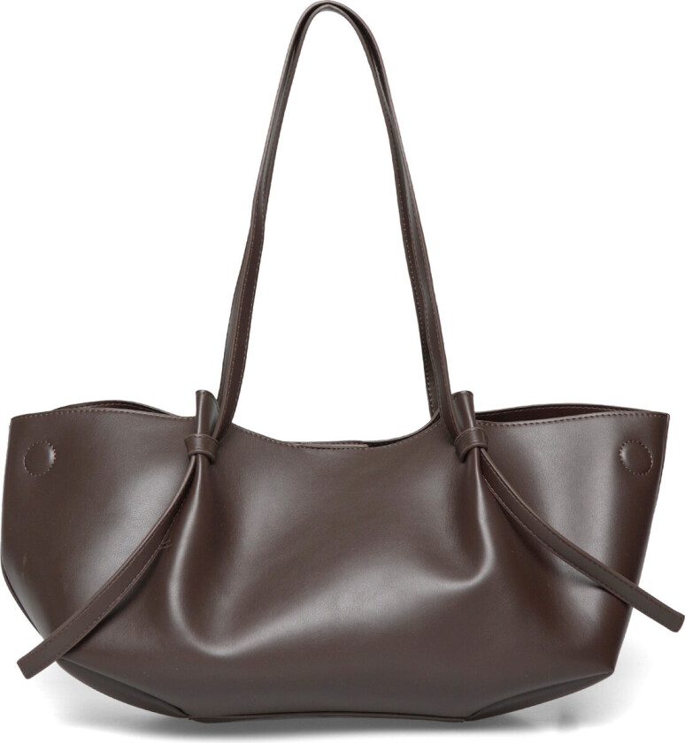 Strap Handle Tote Bag - Brown - ONE SIZE