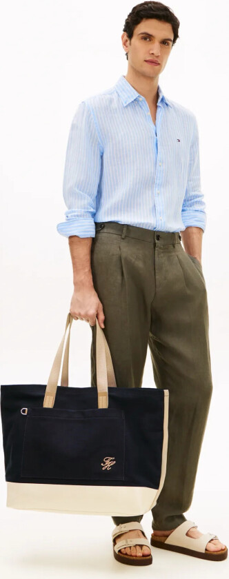 Th Summer Canvas Tote - Navy - ONE SIZE