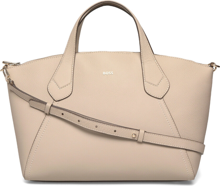 Lenah Zip Tote M - Beige - ONE SIZE