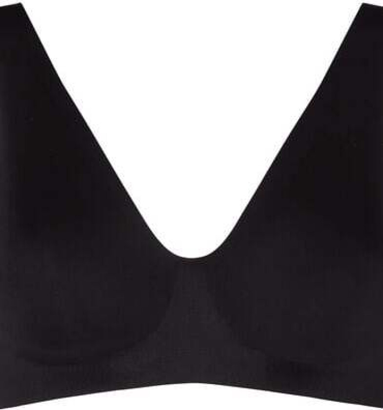 Vattert bh uten bøyle Super Komfort Svart