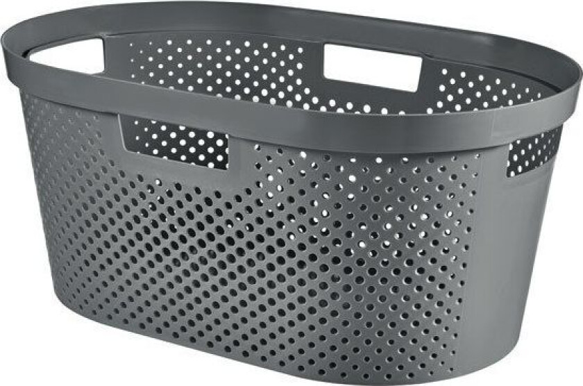 Curver  Recycled 40L laundry basket grey