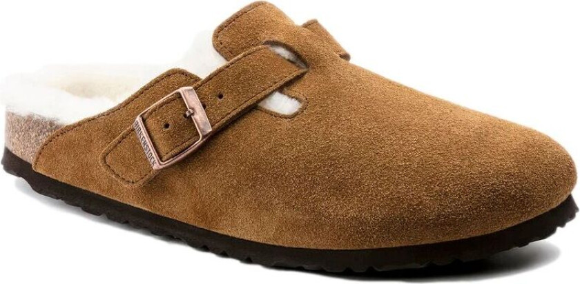 Boston Suede Shearling Mink Sko Camel female 40