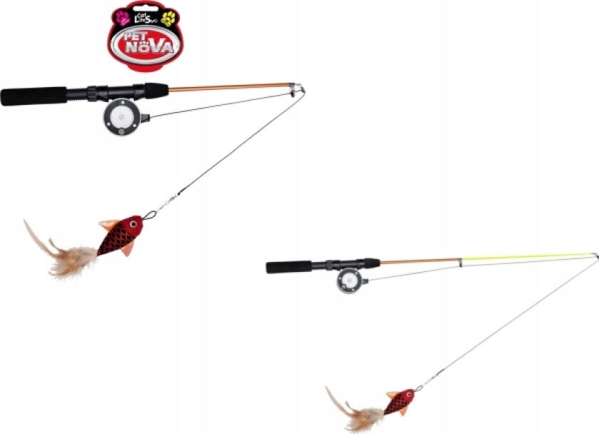 Aqua Nova PET NOVA KATTE TELESKOPISK FISKESTANG MED FISK /10