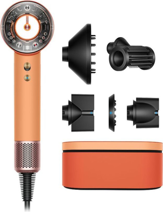 Supersonic Nural™ hårføner – Straight+Wavy (Ceramic apricot/Topaz)