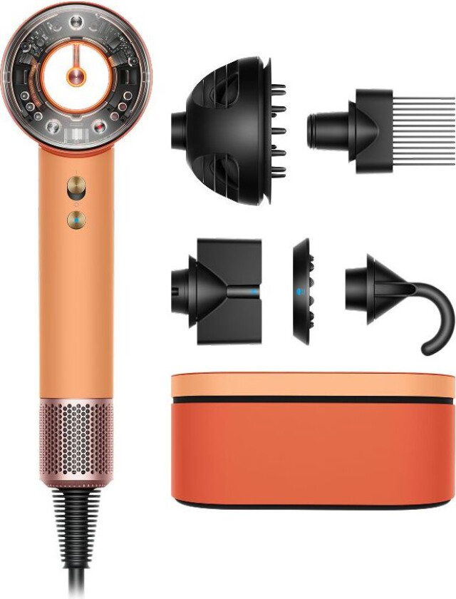 Supersonic Nural™ hårføner – Curly+Coily (Ceramic Apricot/Topaz)