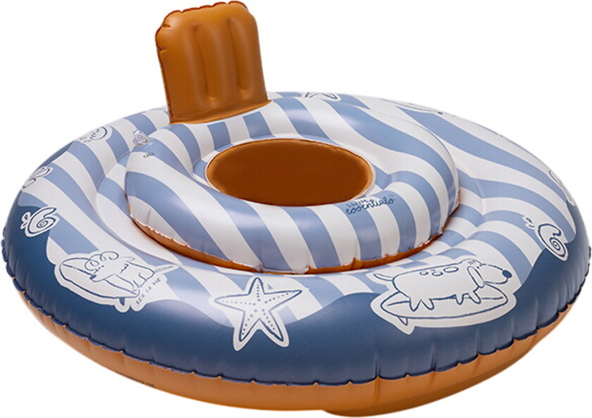 Babybadering - 69x25 cm - Blue/Rød surfer - - OneSize - Badering