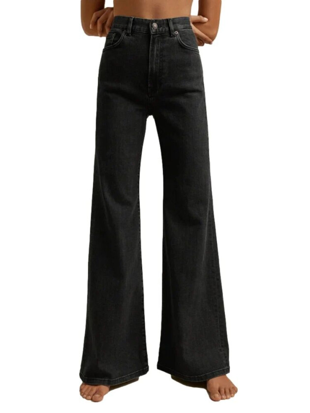 Fuji Jeans Used Black Jeans Vasket Sort female 30/32