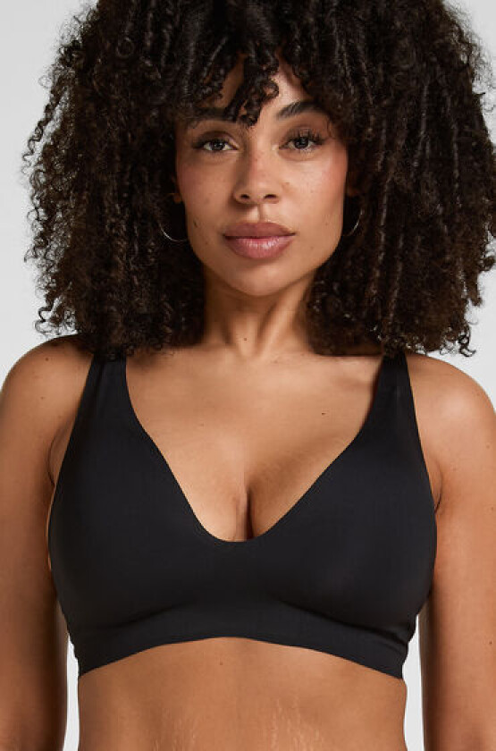 Vattert bh uten bøyle Super Komfort Svart