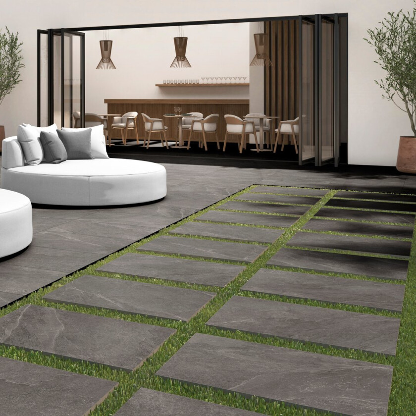 ARDESIA BLACK FLISHELLE 60X60 20MM