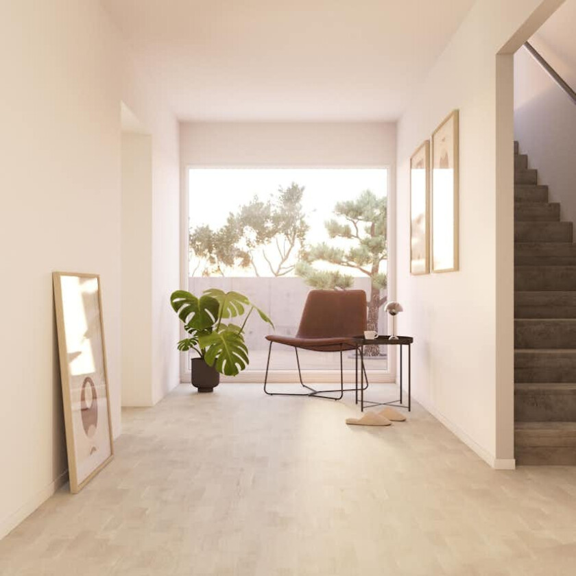 Parkettgulv Bjelin Veglia Eik Hvit 3-Stav