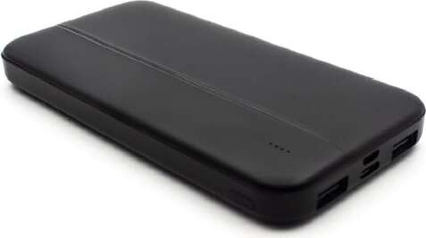 United powerbank 10000mAh med doble USB-porter - Svart