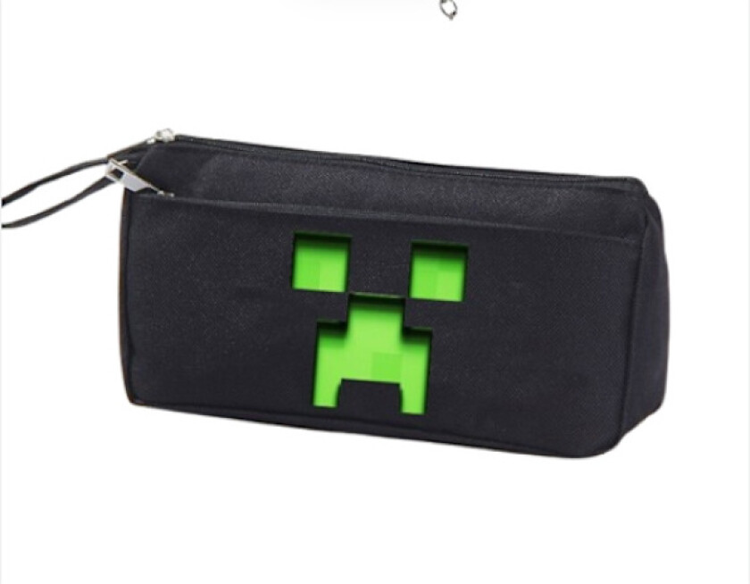 Mitt verden penalsett for grunnskole- og ungdomsskoleelever, stor kapasitet, multifunksjonelt penal, creeper enderman penal