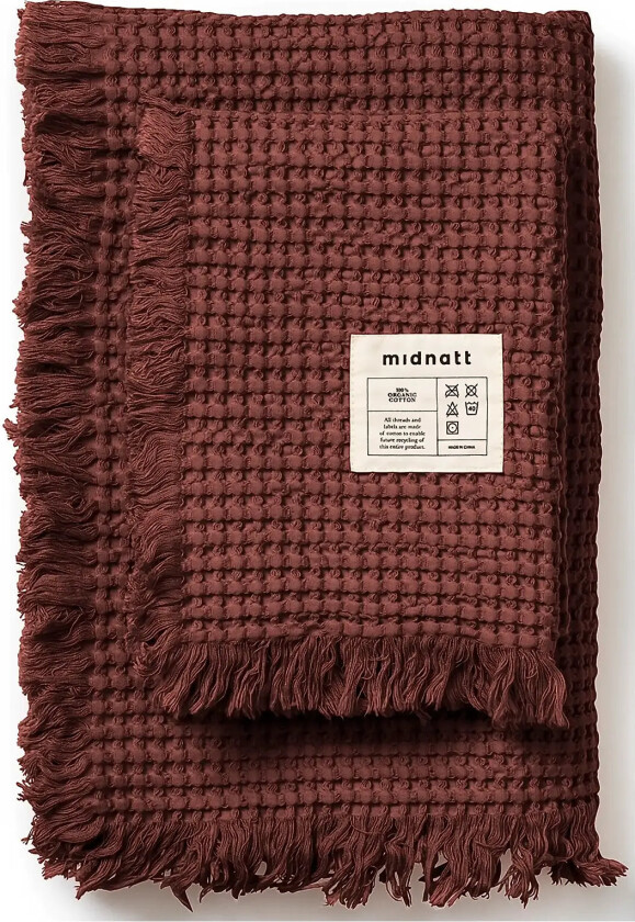 Waffle Towel Doxie - Burgundy - 50X70CM