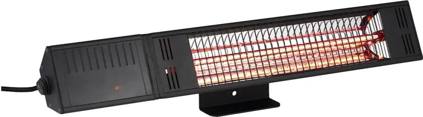 Terrassevarmer Til Væg 1500 Watt Sort - Black - 54.7X 12.7X 9CM x 54.7