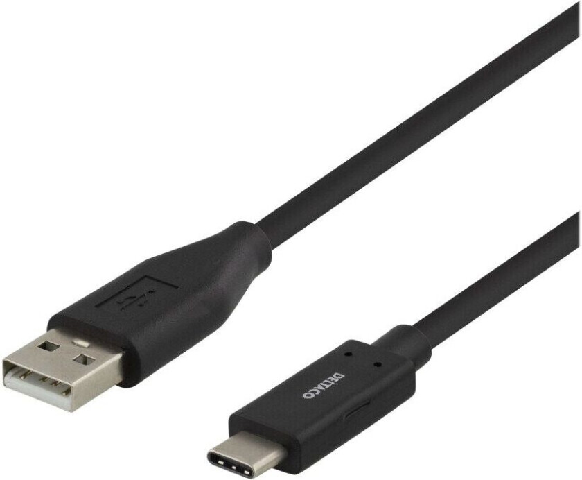 Usb-C Til Usb-A 2.0 Kabel Svart - 1 Meter