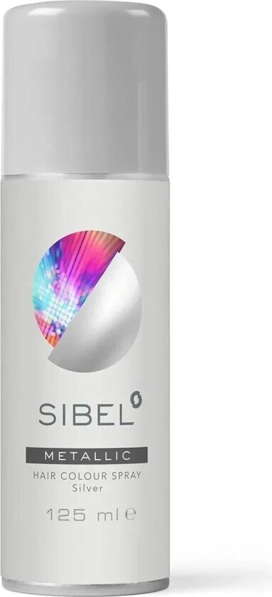 Metallic Hair Colour Spray Silver 125 ml