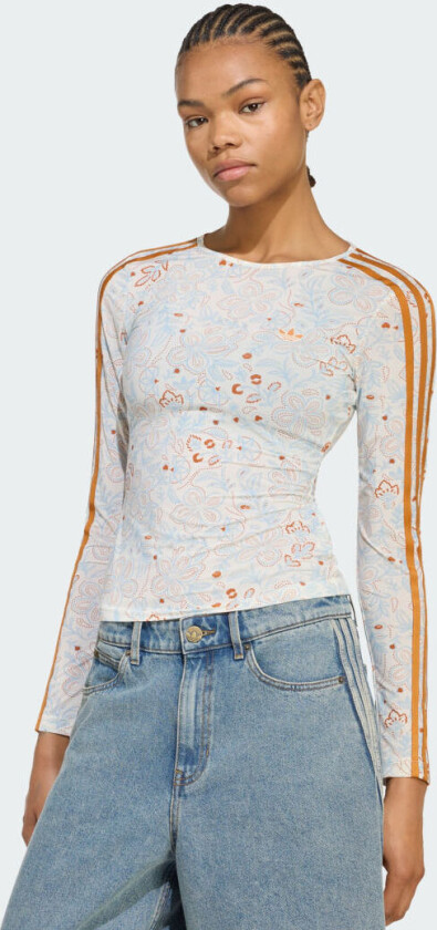 ADIDAS ORIGINALS SUMMER GLOW MESH GRAPHICS LONG SLEEVE T-SKJORTE