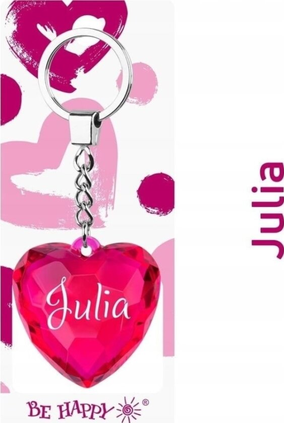 Julia hjerte nøkkelring