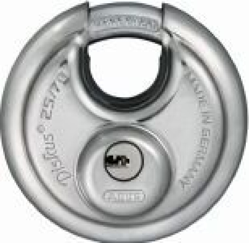 25/70 kd., Diskus, Nøkkellås, Bruk flere nøkler, Rustfritt stål, Rustfritt stål, Herdet stål