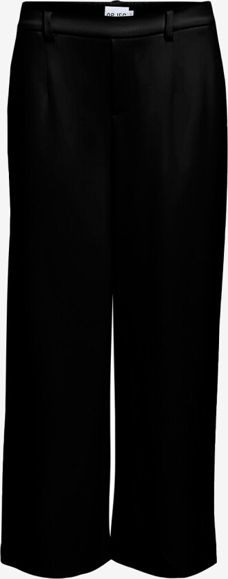 Bukser objLisa Cropped Wide - Svart
