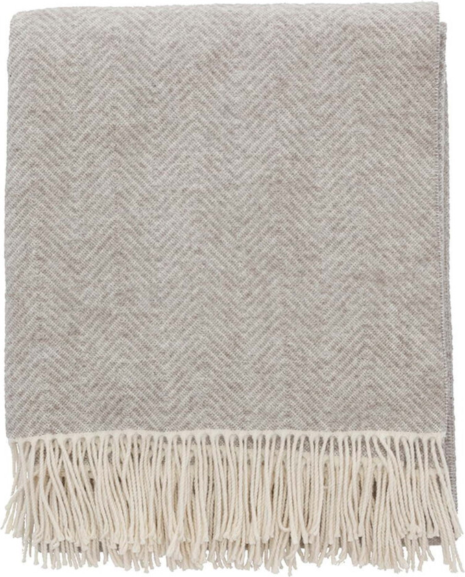 Pledd - 130x185 cm - Stillness Södahl - Beige sildebensveving