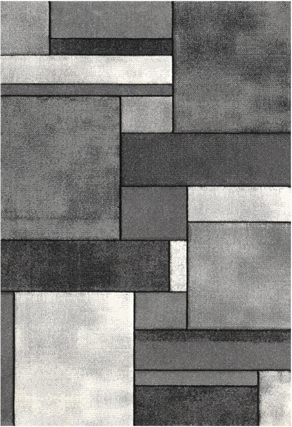 Gulvteppe - 120x170 cm - Grå med mønster - Brilliance - Nordstrand Home
