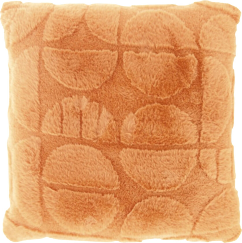 Pyntepute - 45x45 cm - fuskepels - kobber