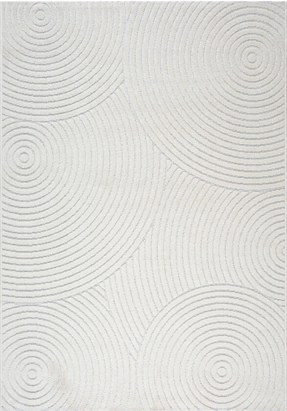 Gulvteppe - 160x220 cm - Vevd - Kremfarget med mønster - Tenerife - Nordstrand Home