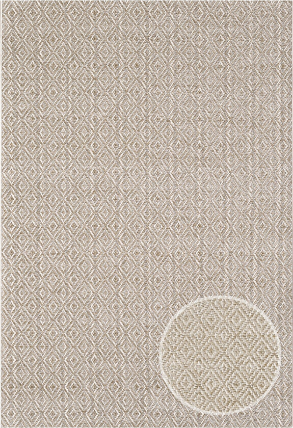 Gulvteppe - 140x200 cm - Vevd - Brun - Helsinki - Nordstrand Home