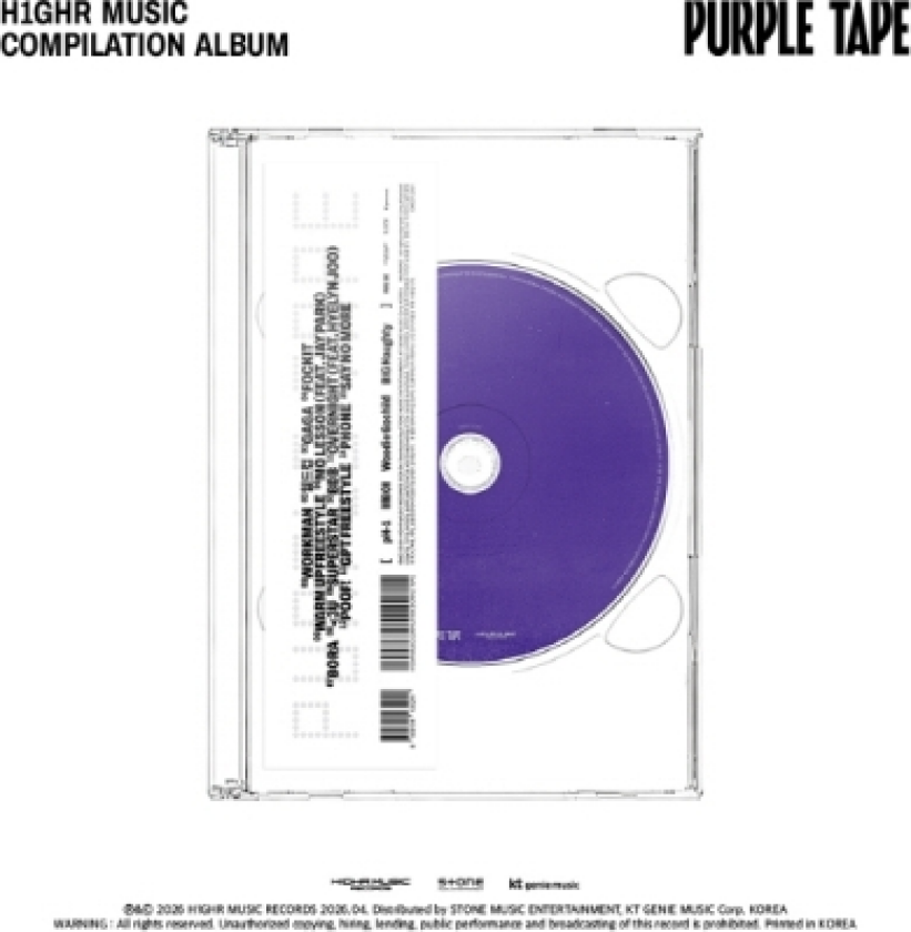 Diverse KPop H1Ghr Music Compilation Purple Tape CD