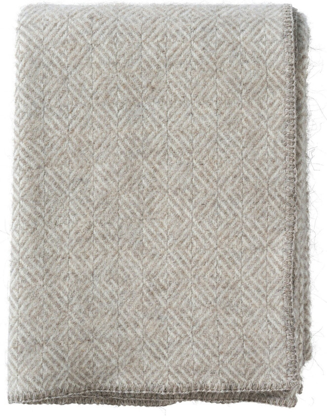 Diamonds Pledd 130x180 Cm - Pledd & Tepper Lammeull Natural Beige - 2191-01