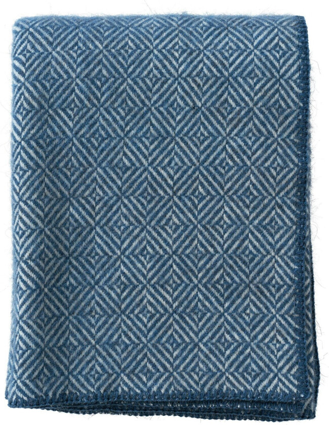 Diamonds Pledd 130x180 Cm - Pledd & Tepper Lammeull Sea Blue - 2191-04